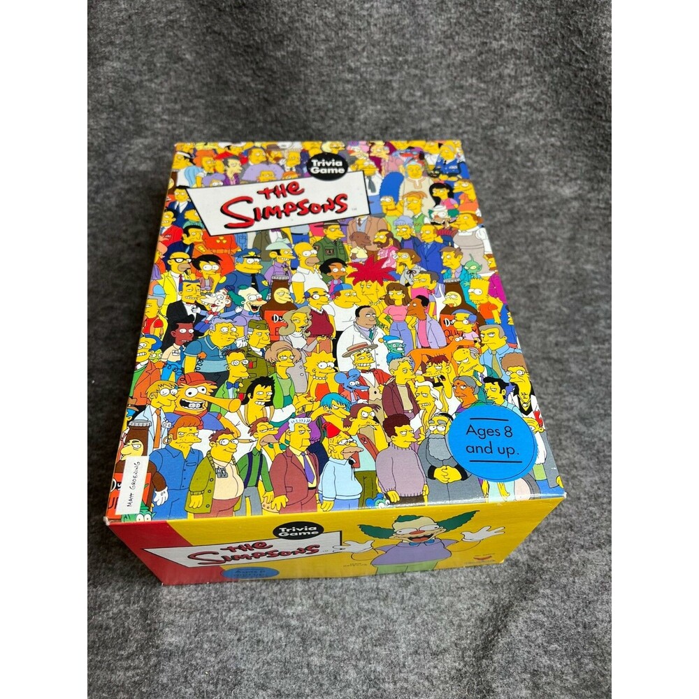 The Simpsons Trivia Board Game 2001 Homer, Bart, Lisa Simpson